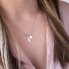 Cadena niño y estrella con inicial