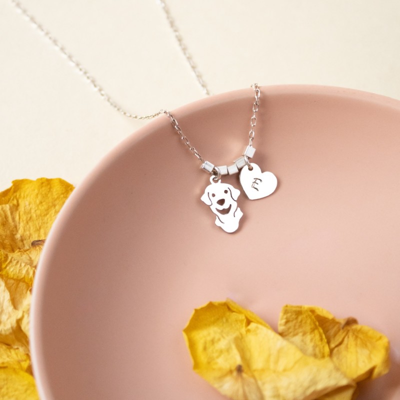 Cadena Carita De Labrador con Letra