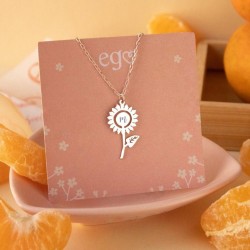 Cadena Girasol con inicial