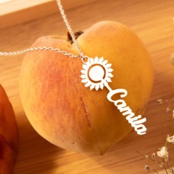 Cadena girasol y nombre