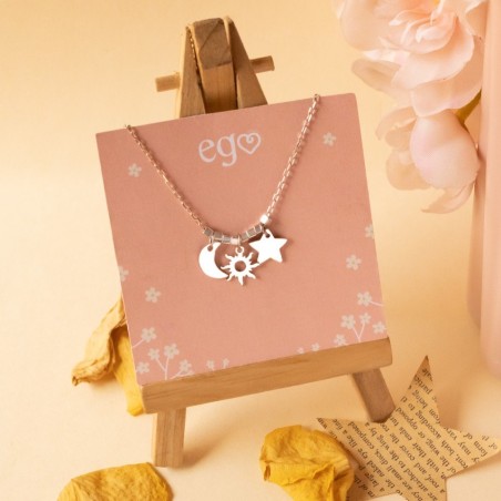 Cadena luna, sol y estrella