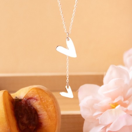 Cadena de 2 corazones