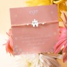 Pulsera  puzzle de amistad  con inicial