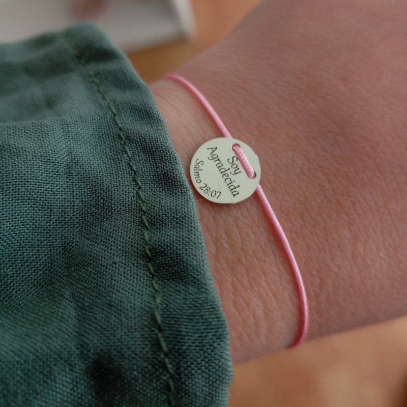 Pulsera ajustable con versículos