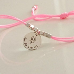 Pulsera ajustable con frase...