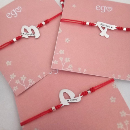 Pulsera incial con nombre