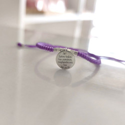Pulsera ajustable con versiculo