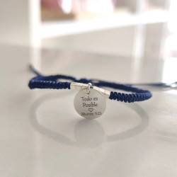 Pulsera ajustable con versiculo